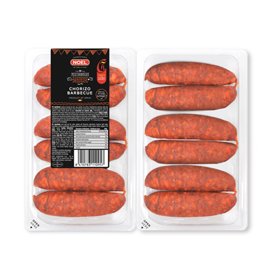 Chorizo précuits à griller lot de 2 barquettes de 600g Noel