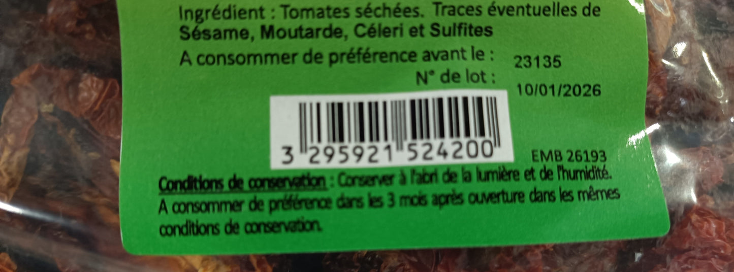 Tomates séchées salées lot de 2 sachets de 500g Saisse et Fils