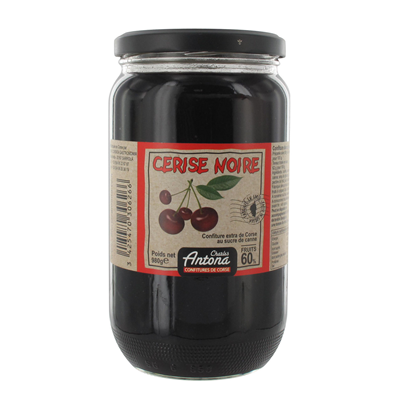 Confiture de Corse de cerises noires lot de 2 pots de 980g Charles Antona
