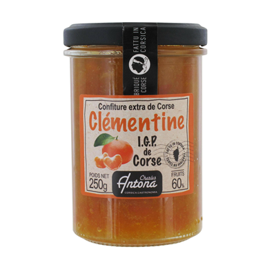 Confiture de clémentines corse lot de 4 pots de 250g Charles Antona