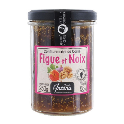 Confiture corse de figues et noix lot de 4 pots de 250g Charles Antona