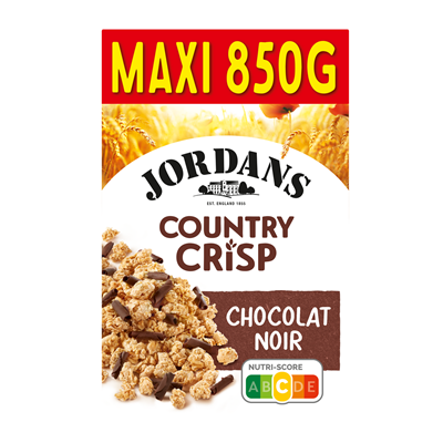 Country Crisp au chocolat noir lot de 8 boîtes de 850g Jordans