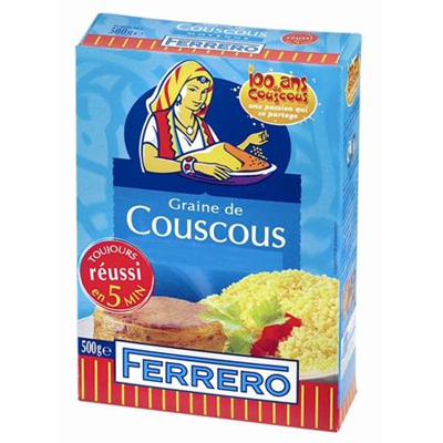 Couscous fin lot de 12 boîtes de 500g Ferrero