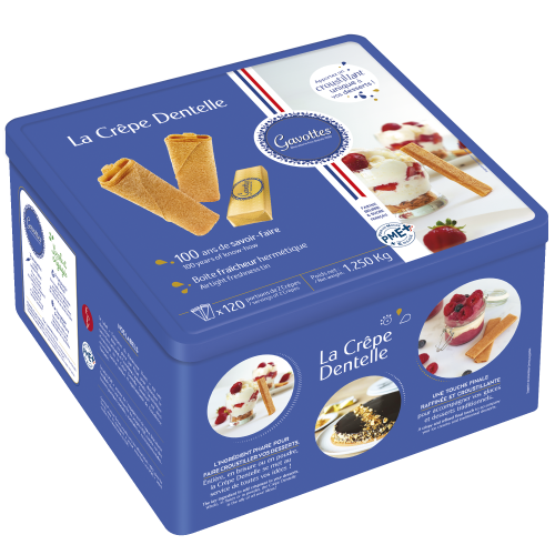 Crêpe dentelle 120 portions de 2 soit 1,20 kg Gavottes