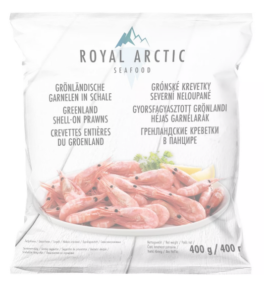 Crevettes entières cuites du Groenland lot de 5 sachets de 400g ROYAL ARTIC
