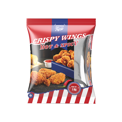 Crispy Wings Hot & Spicy halal lot de 4 sachets de 1 kg SNACK & Tapas