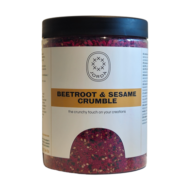 Crumble betterave sésame lot de 2 boîtes PET de 500g JORDA