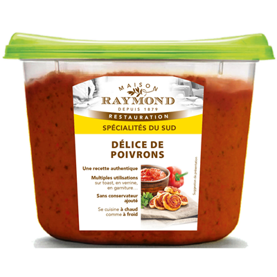 Délice de poivrons lot de 4 barquettes de 780g Maison Raymond