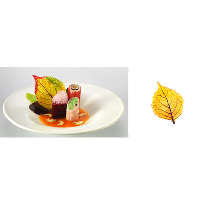 Feuilles d'automne plates x 80 soit 100g Decorfood