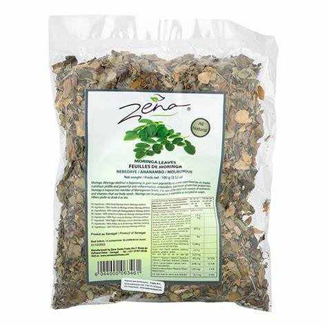 Feuilles de Moringa lot de 3 sachets de 100g Zena