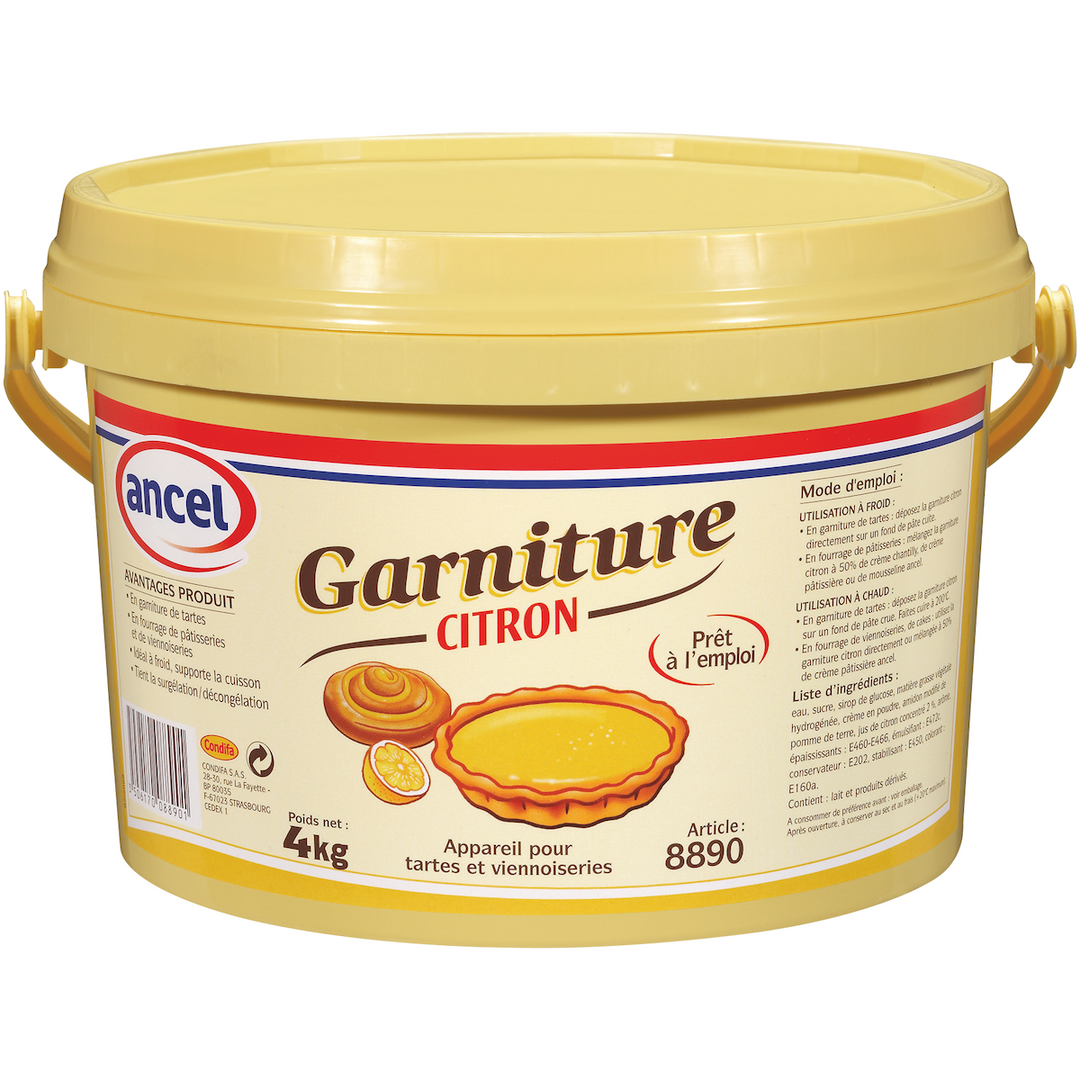 Garniture citron sceau de 4 kg Ancel