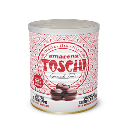 Griottes Amarena lot de 2 boîtes 4/4 de 1 kg Toschi