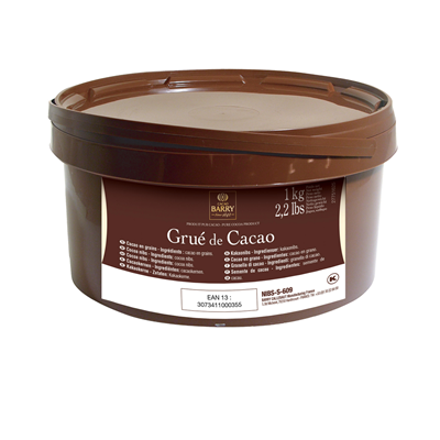 Grué de cacao seau 1 Kg Cacao Barry