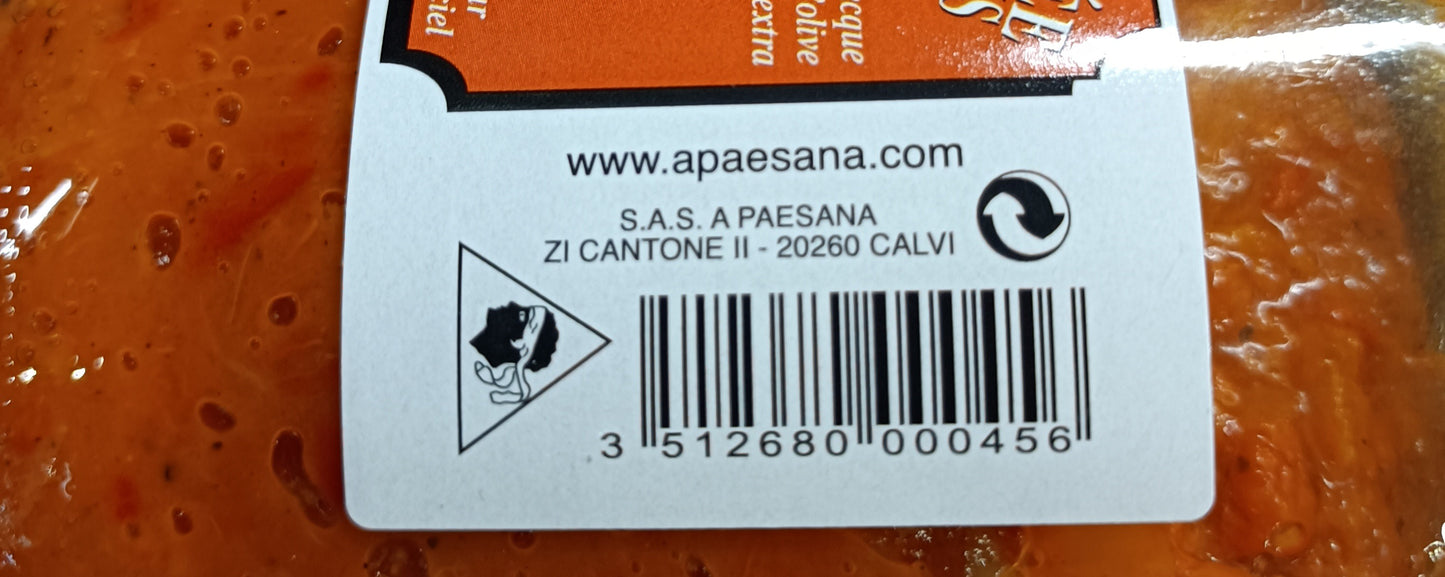 Concassée de poivrons lot de 4 pots de 850ml A. Paesana