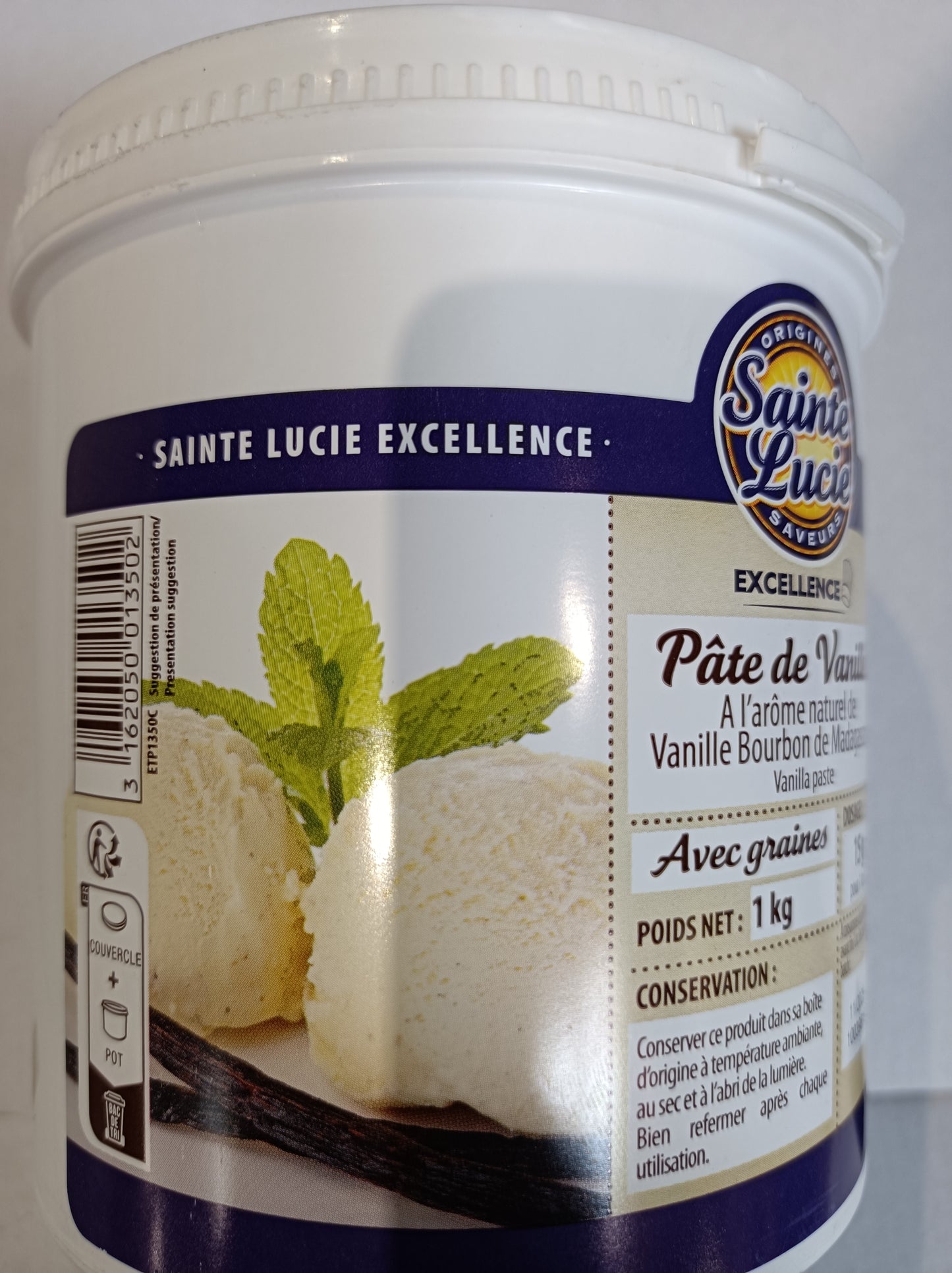 Pâte vanille 1 kg Sainte Lucie