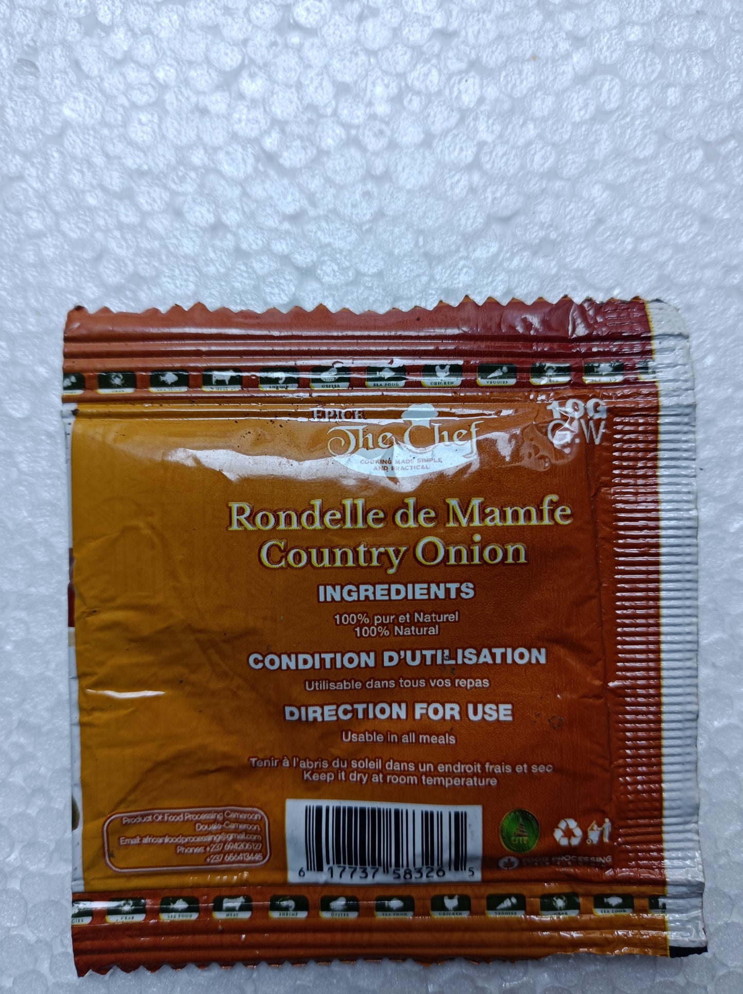 Rondelle de Mamfé moulue 3 sachets de 10g