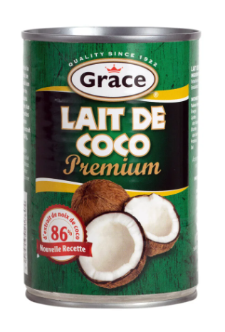 Lait de coco lot de 3 x 400ml premium Grace