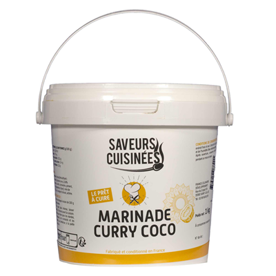 Marinade curry coco seau 1kg Saveurs cuisinées