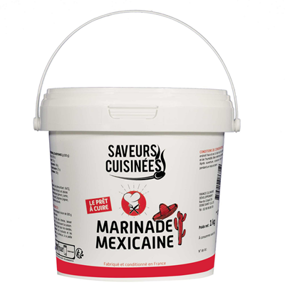 Marinade mexicaine seau 1kg Saveurs cuisinées