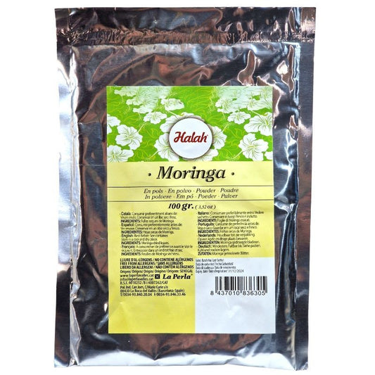 Feuilles de Moringa en poudre lot de 3 sachets de 100g Halah