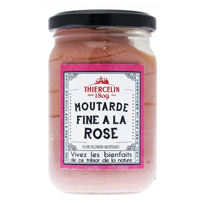 Moutarde fine à la rose lot de 2 pots de 200g Thiercelin