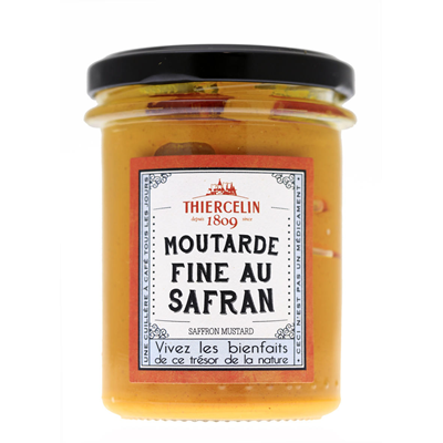 Moutarde fine au safran lot de 2 pots de 200g Thiercelin