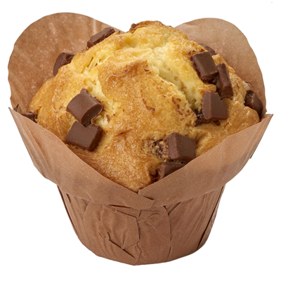 Muffin vanille aux pépites de chocolat au lait lot de 6 cartons de 12 x 130g MUM'S MADE