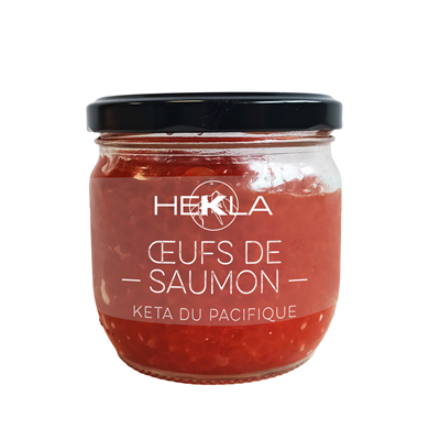 Œufs de saumon keta lot de 3 pots de 300g Hekla