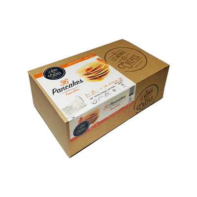 Pancakes au beurre lot de 10 boîtes de 36 x 25g Le Monde des Crêpes