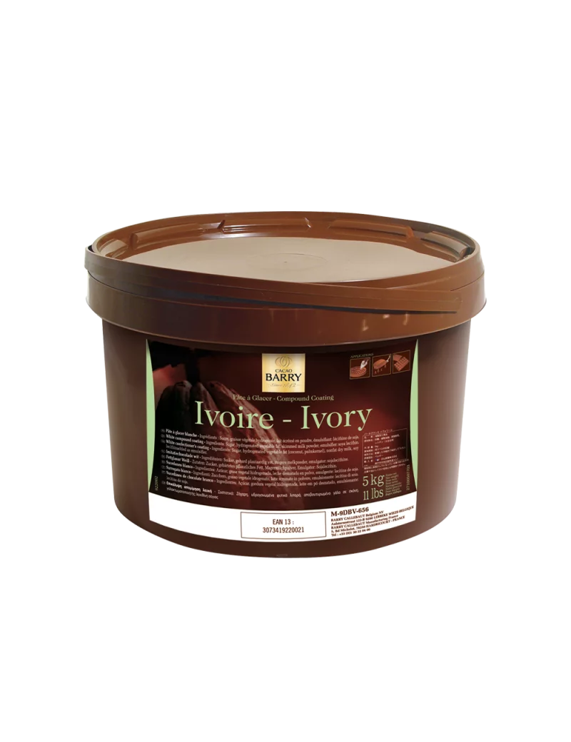 Pâte à glacer ivoire 5 kg Cacao Barry