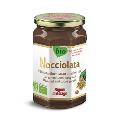 Pâte à tartiner cacao et noisettes BIO lot de 2 pots de 830g Rigoni Di Asiago
