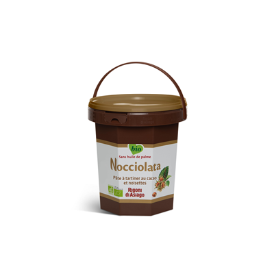 Pâte à tartiner cacao et noisettes BIO Nocciolata sceau 2.5 kg Rigoni Di Asiago