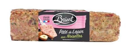 Pâté de lapin aux noisettes lot de 2 x 500g Brient