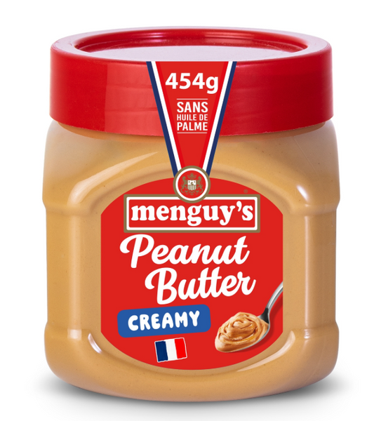 Beurre de cacahuètes crémeux lot de 6 pots de 454g MENGUY'S