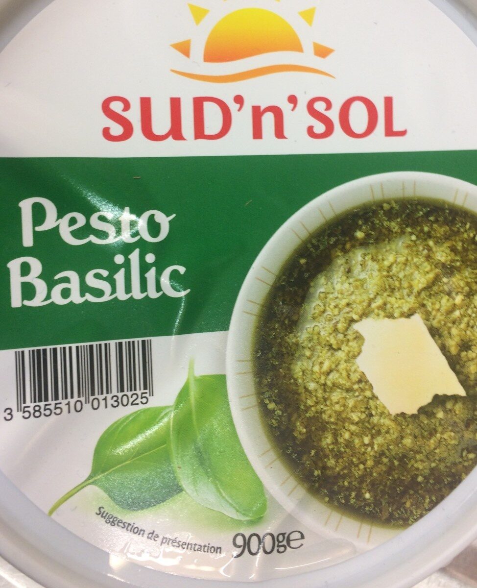 Pesto basilic lot de 4 bocaux de 900g Sud'N'Sol