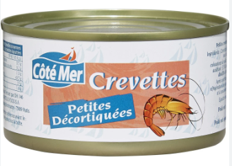 Petites crevettes décortiquées lot de 6 boîtes Côté Mer