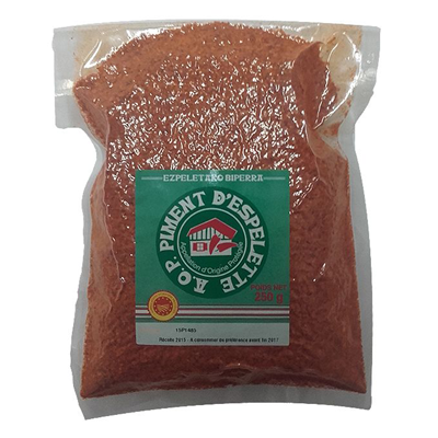 Piment d'Espelette AOP lot de 4 sachets de 250g