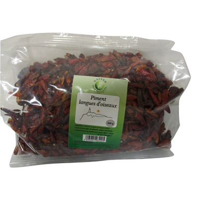 Piment langue d'oiseau sachet 500g Saisse Et Fils