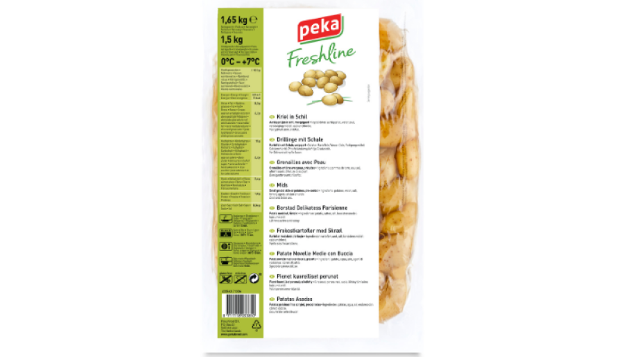 Pomme de terre Grenaille avec peau lot de 6 sachets (sous vide) de 1,5 kg Peka