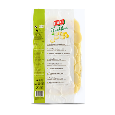 Pomme de terre en lamelles lot de 4 sachets (sous vide) de 2 kg Peka