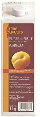 Purée d'abricot lot de 2 briques de 1 L Côté Saveurs