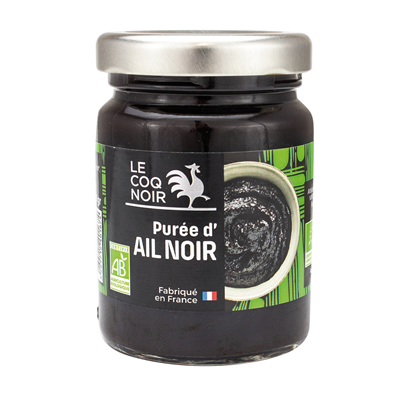 Purée d'ail noir BIO lot de 6 bocaux de 90g Le Coq Noir