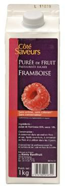 Purée de framboises lot de 2 briques de 1 kg Côté Saveurs