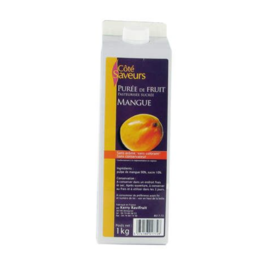 Purée de mangue lot de 2 briques de 1L Côté Saveurs