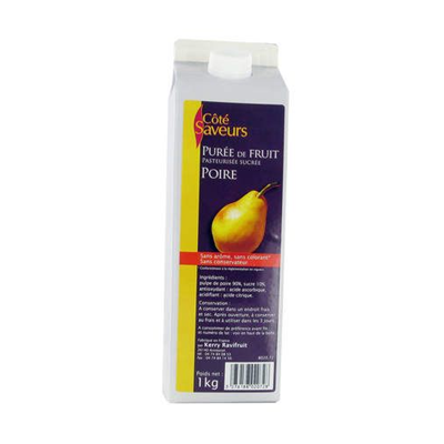 Purée de poire lot de 2 briques de 1 L Côté Saveurs