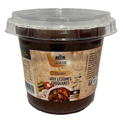 Relish aux légumes croquants lot de 6 pots de 550g LUCULLUS