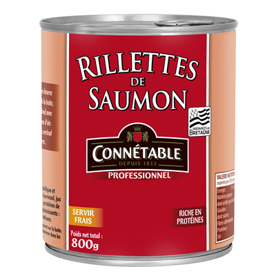 Rillette de saumon 800g Connétable