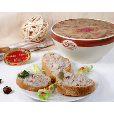 Rillettes de canard 2 kg Georges Thiol