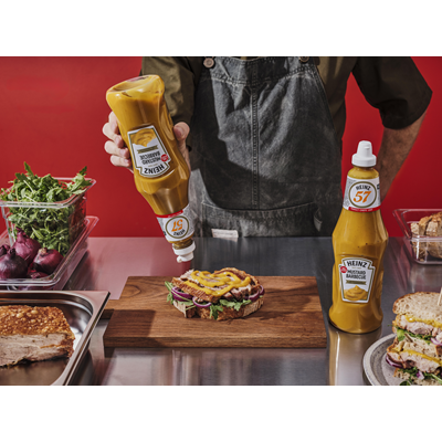 Sauce Moutarde Barbecue lot de 6 flacons souples de 1 L HEINZ