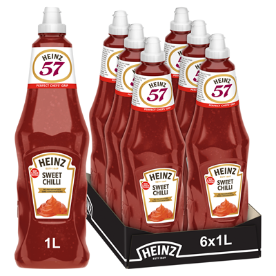 Sauce sweet chilli lot de 6 flacons souples de 1 L HEINZ